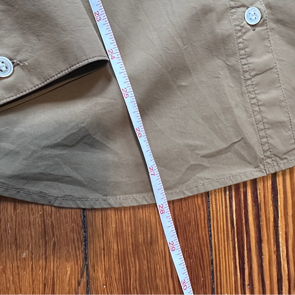 Large Tall Banana Republic Brown Oversized Button Down Shirt - Picture 5 of 6